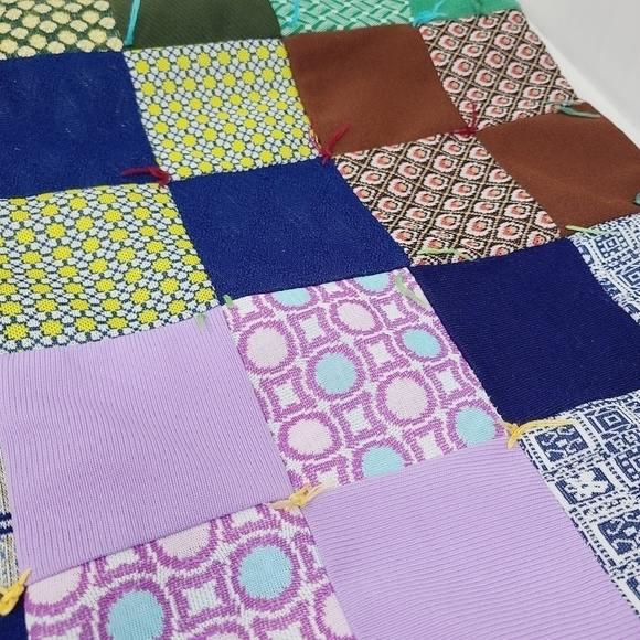 Unbranded | Multicolored Mixed Print Patchwork Handmade Blanket (One Size) - Picture 12 of 16